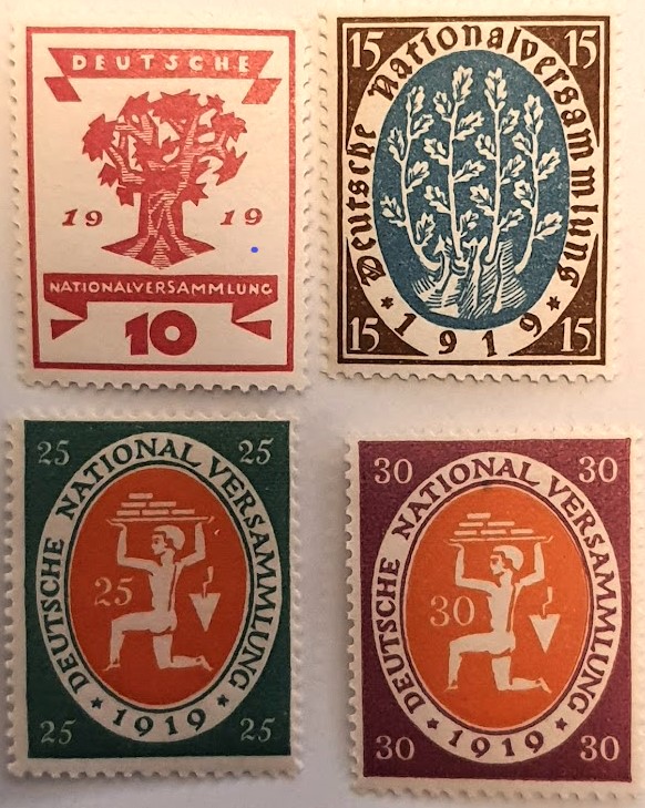 Briefmarke Weimarer Nationalversammlung von 1919